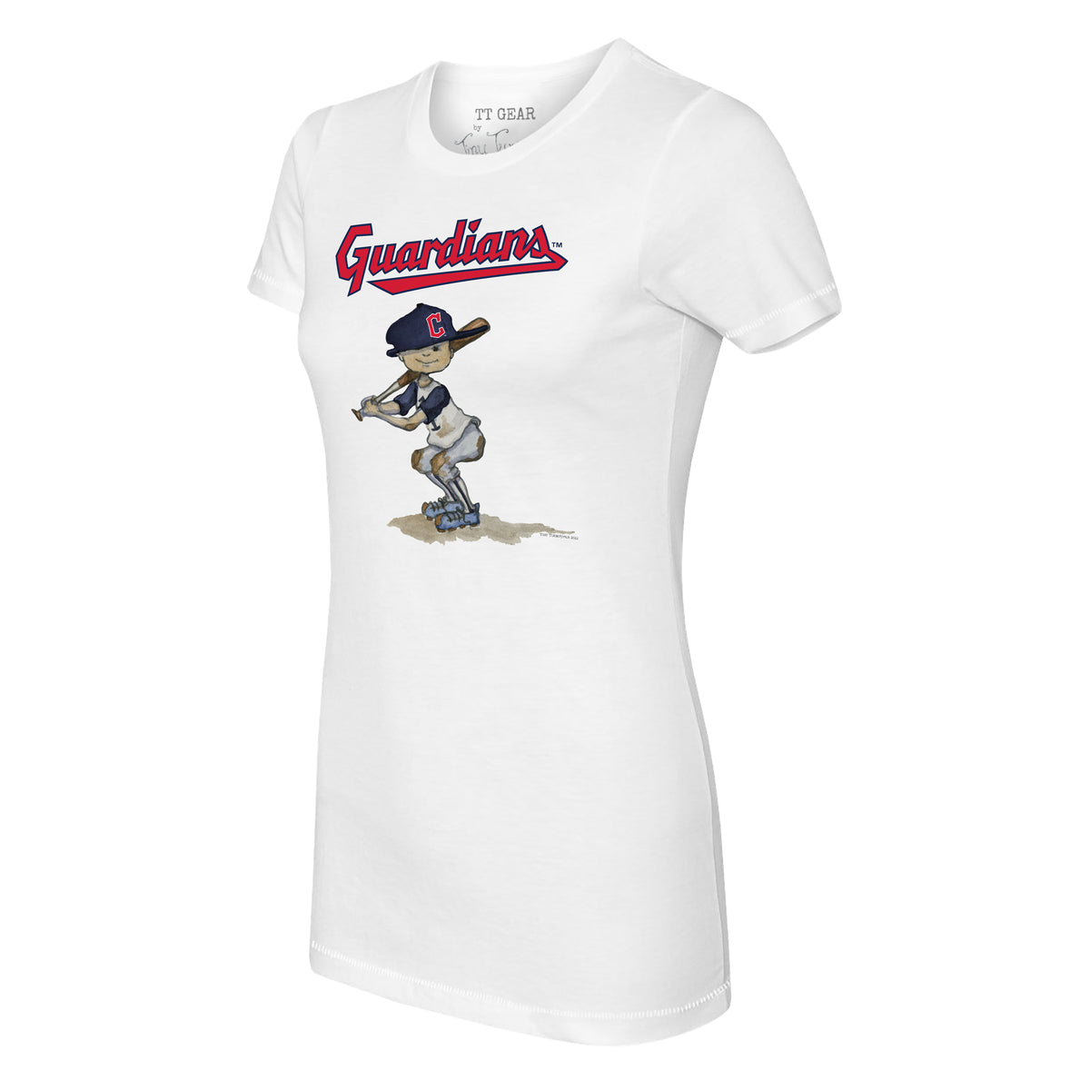 Cleveland Guardians Kate The Catcher Tee Shirt Women's XS / White