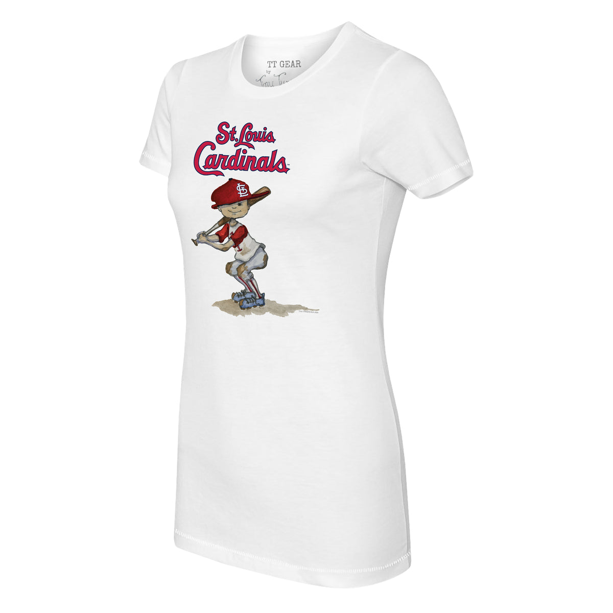 Youth Tiny Turnip White/Red St. Louis Cardinals Smores 3/4-Sleeve Raglan T-Shirt Size: Large