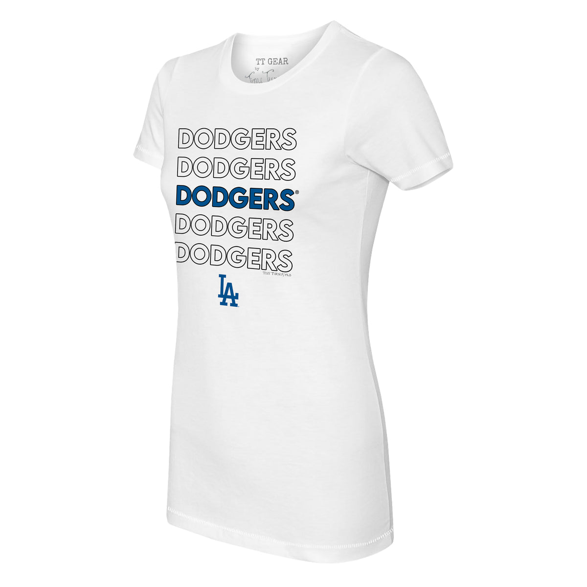 Lids Los Angeles Dodgers Tiny Turnip Youth Base Stripe T-Shirt - White