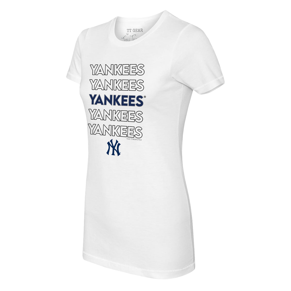 New York Yankees Tiny Turnip Women's Babes 3/4-Sleeve Raglan T