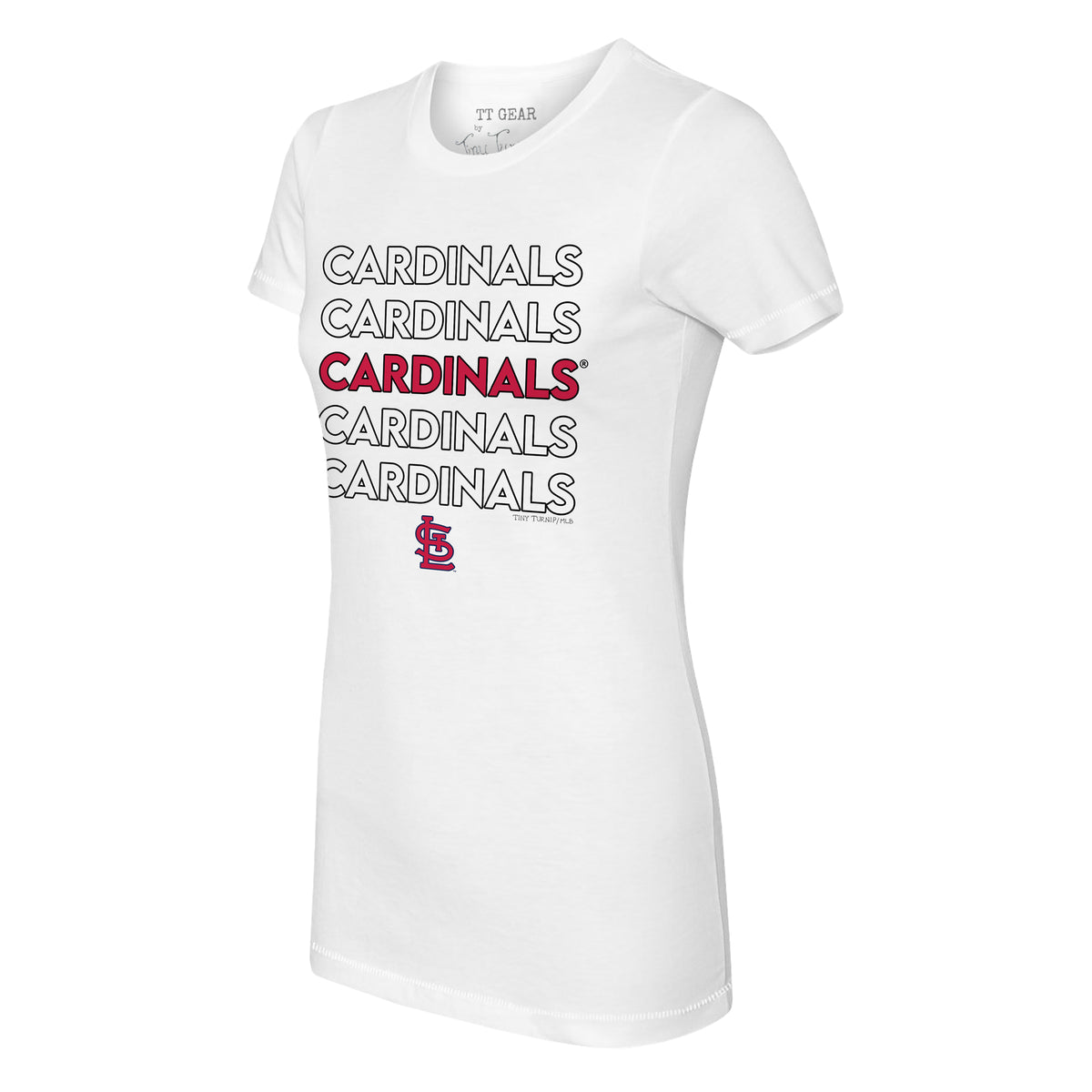 St. Louis Cardinals Tiny Turnip Women's Fastball T-Shirt - White