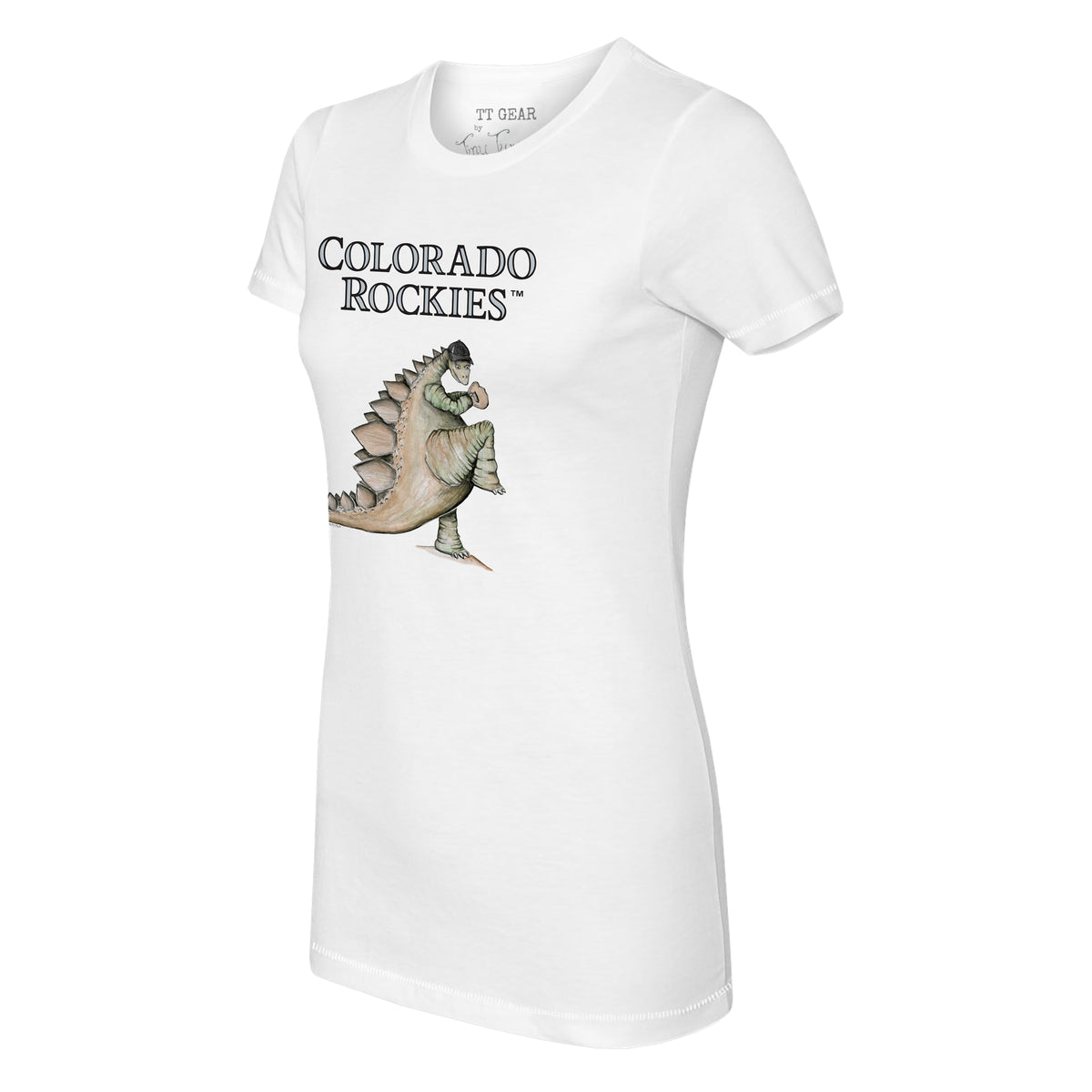 Lids Colorado Rockies Tiny Turnip Women's Spit Ball 3/4-Sleeve Raglan  T-Shirt - White/Black