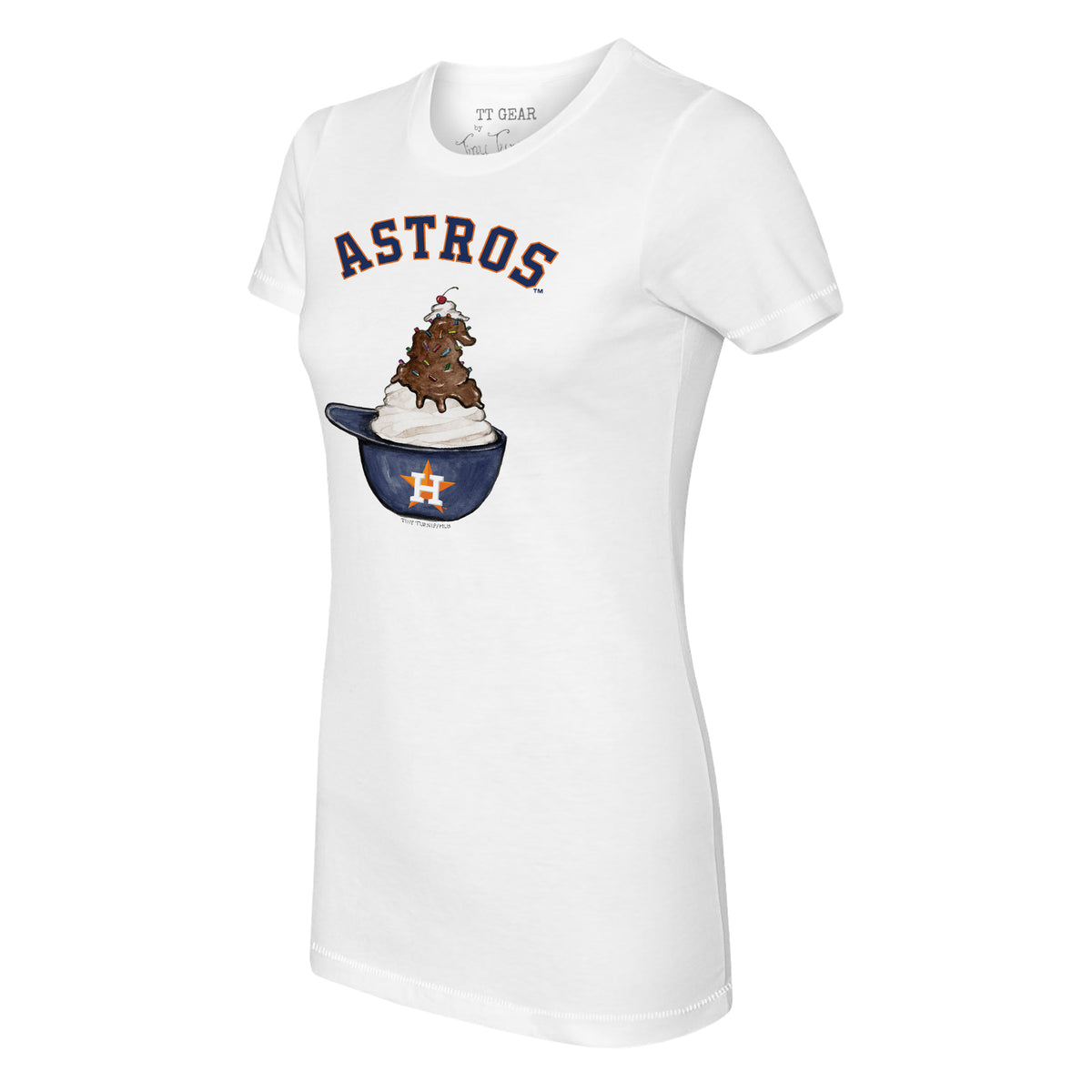 Houston Astros Baseball Love Tee Shirt Women's Small / White