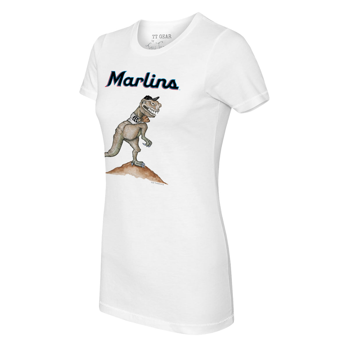 Miami Marlins Babes Tee Shirt 6M / White