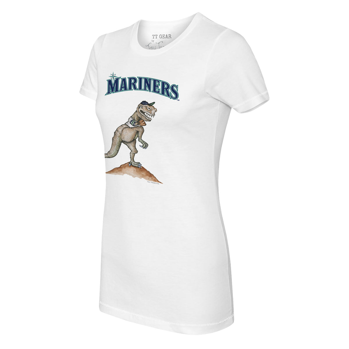 Tiny Turnip Seattle Mariners Slugger Tee Shirt Women's Small / White