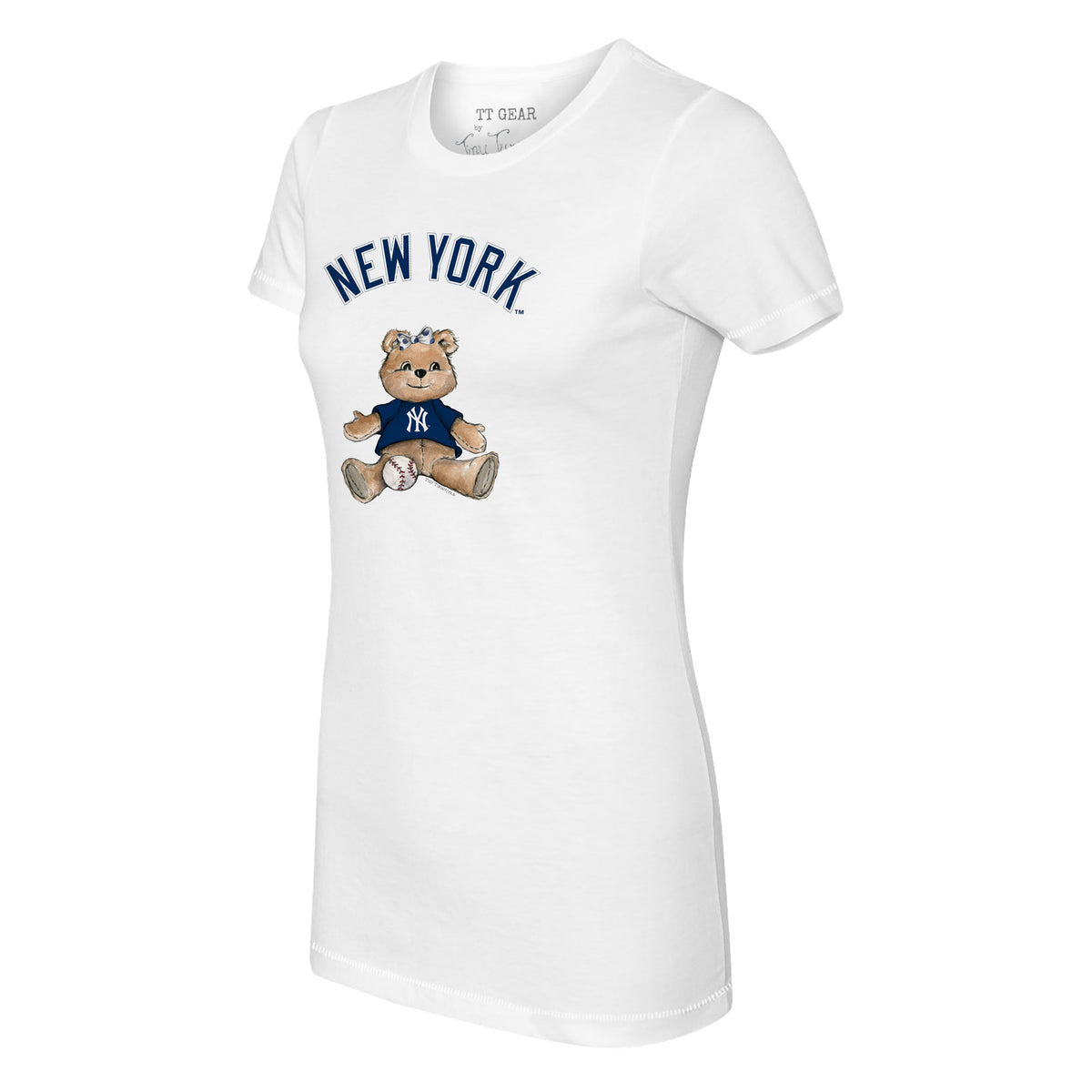 New York Yankees Boy Teddy 3/4 Navy Blue Sleeve Raglan Unisex XL