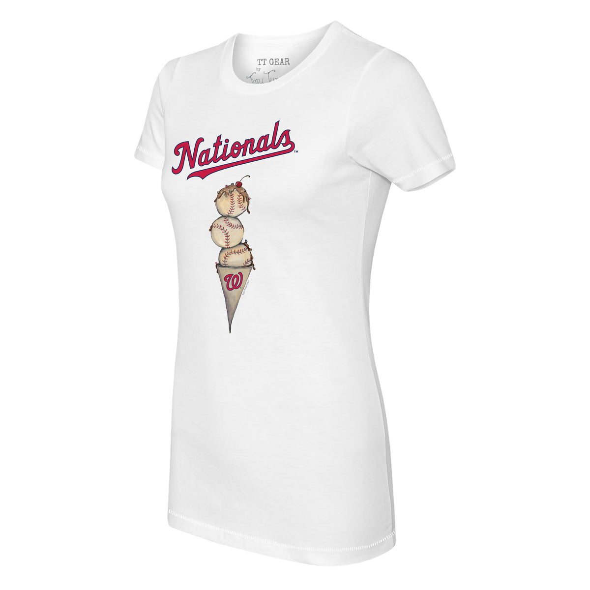 white washington nationals shirt