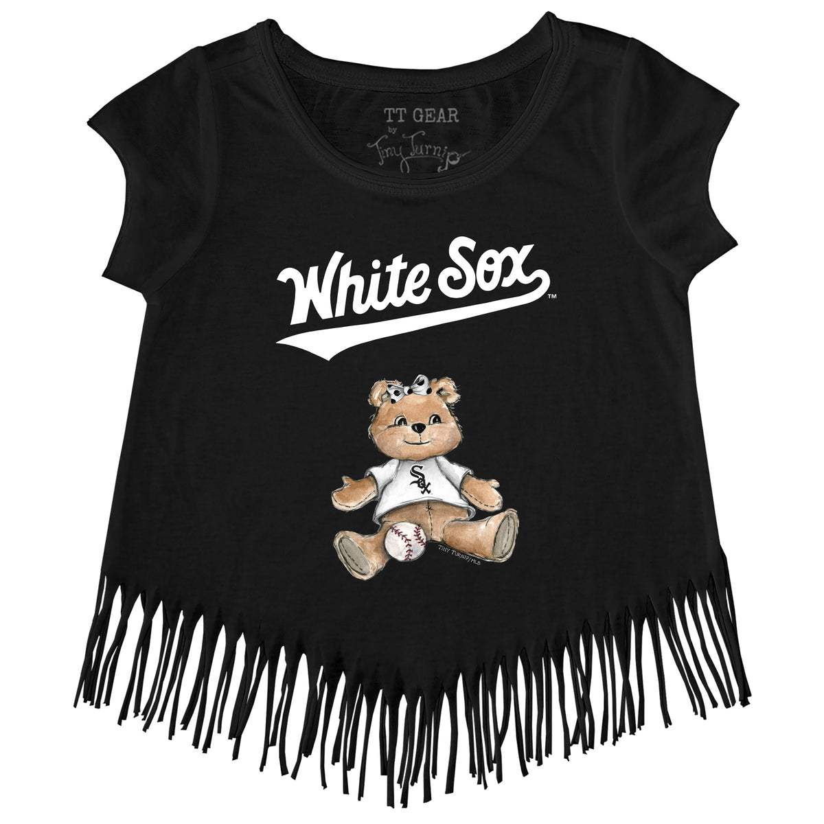 Infant Tiny Turnip White Chicago Sox Teddy Boy T-Shirt