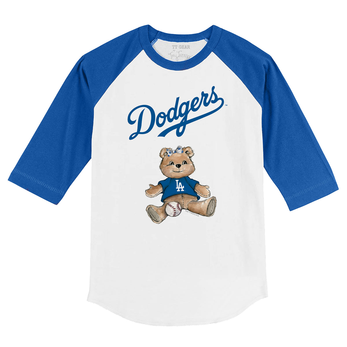 MLB Los Angeles Dodgers Girls' Crew Neck T-Shirt - XS