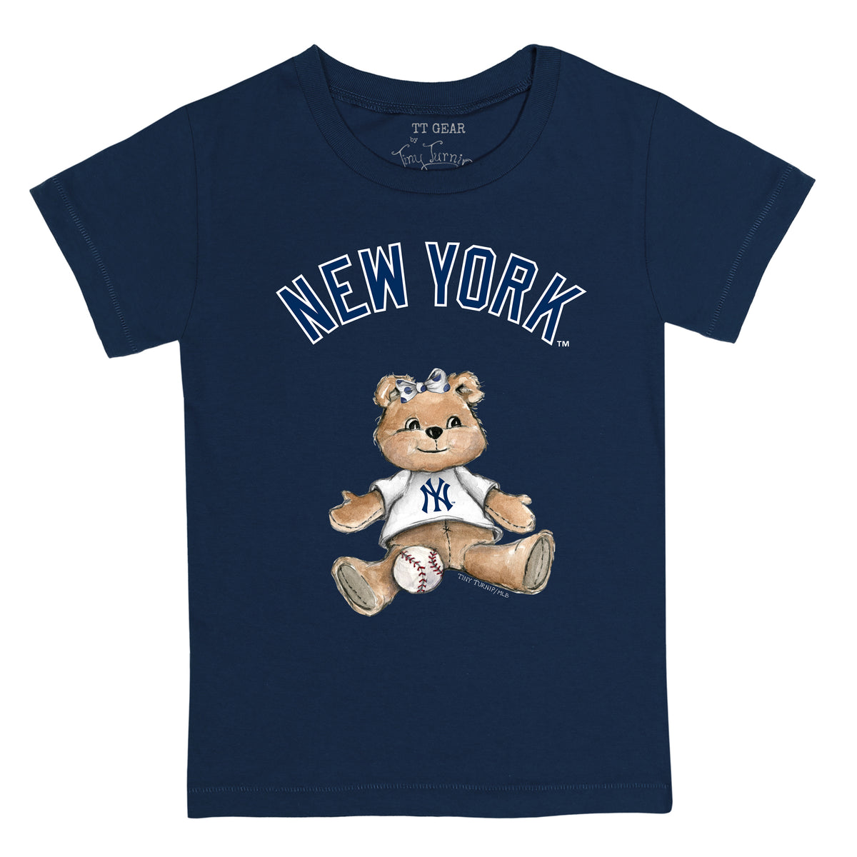 New York Yankees Boy Teddy Tee Shirt 24M / Navy Blue