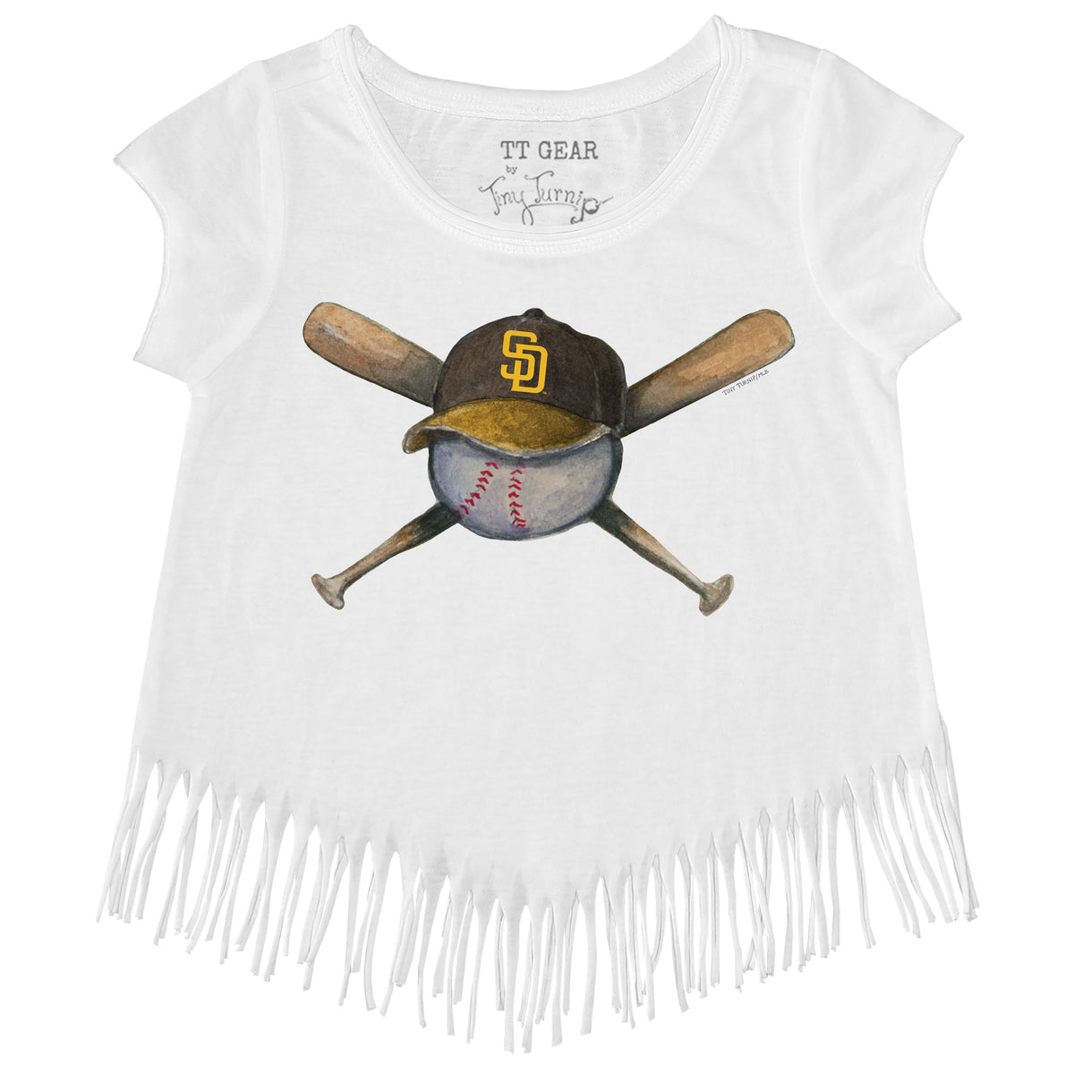 Infant Tiny Turnip White St. Louis Cardinals Hat Crossbats T-Shirt