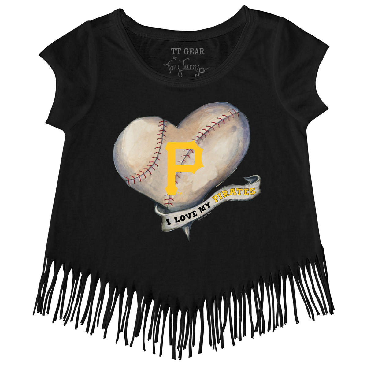 Pittsburgh Pirates Tiny Turnip Unisex Stitched Baseball 3/4-Sleeve