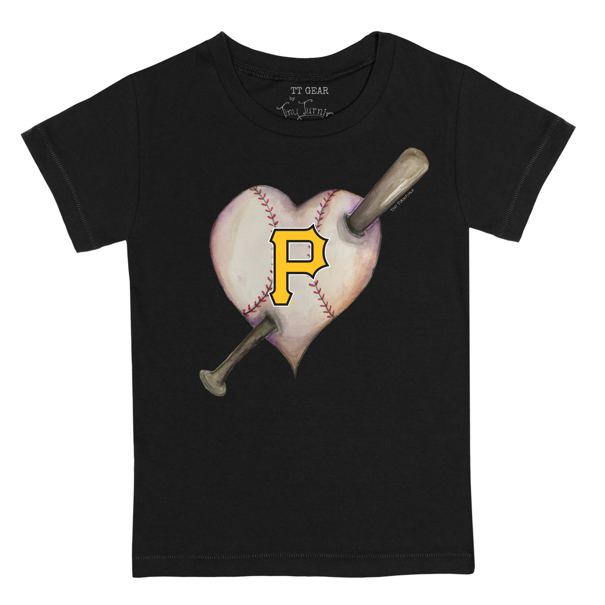 Lids Pittsburgh Pirates Tiny Turnip Youth Baseball Tie T-Shirt - White