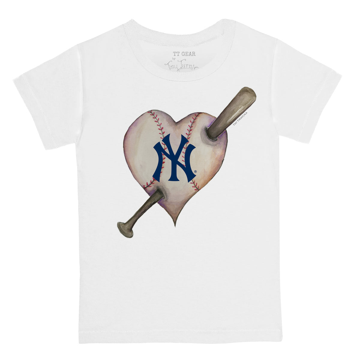 Lids New York Yankees Tiny Turnip Youth Baseball Flag T-Shirt - White