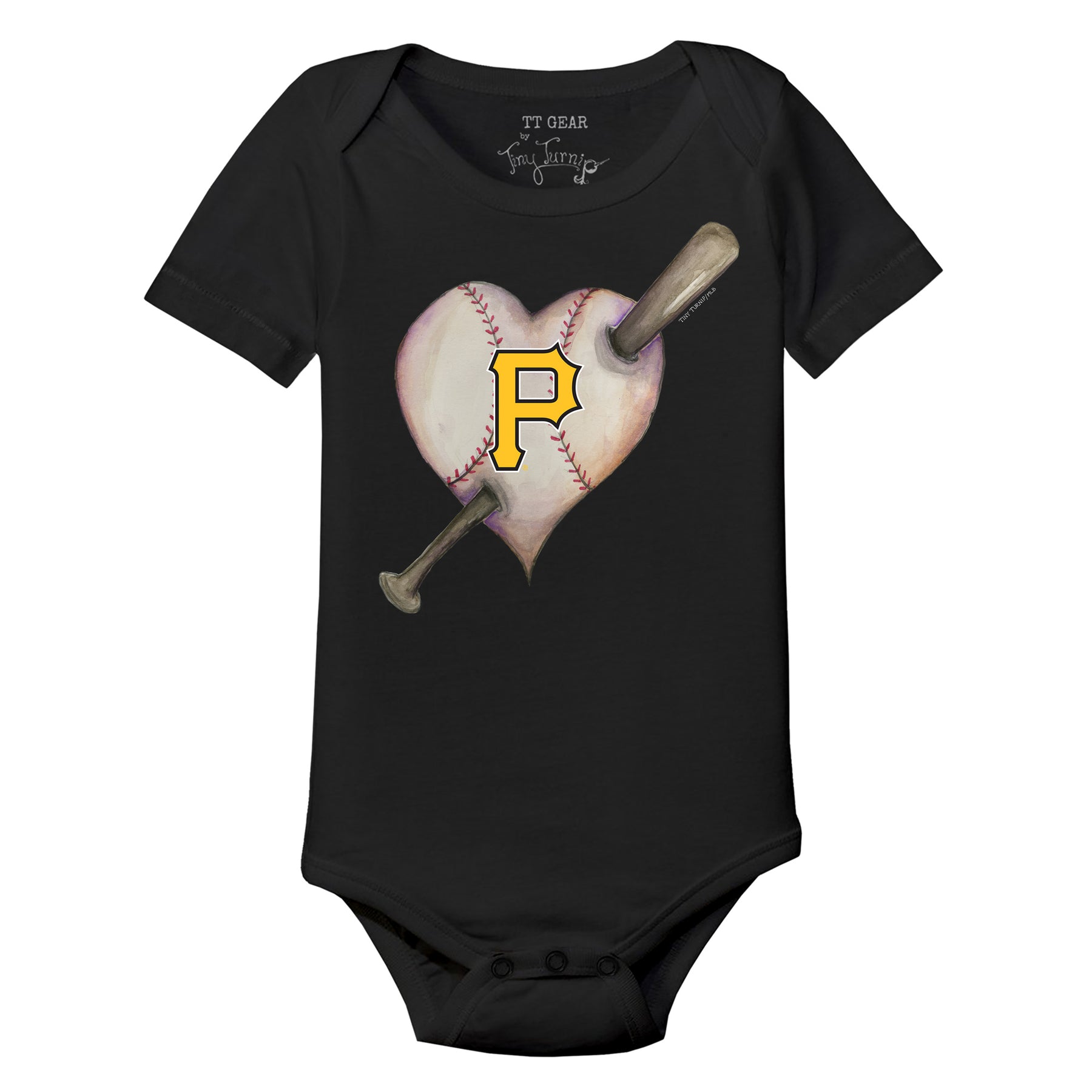 Pittsburgh Pirates Tiny Turnip Youth Hot Bats T-Shirt - Black