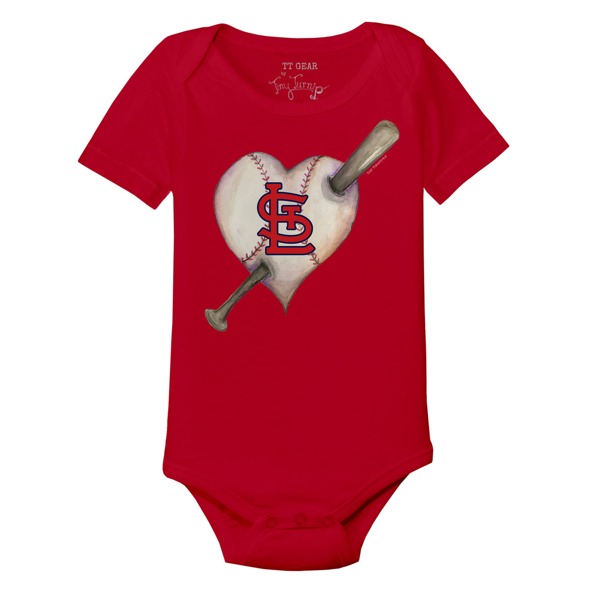 St. Louis Cardinals Tiny Turnip Youth James 3/4-Sleeve Raglan T-Shirt -  White/Red
