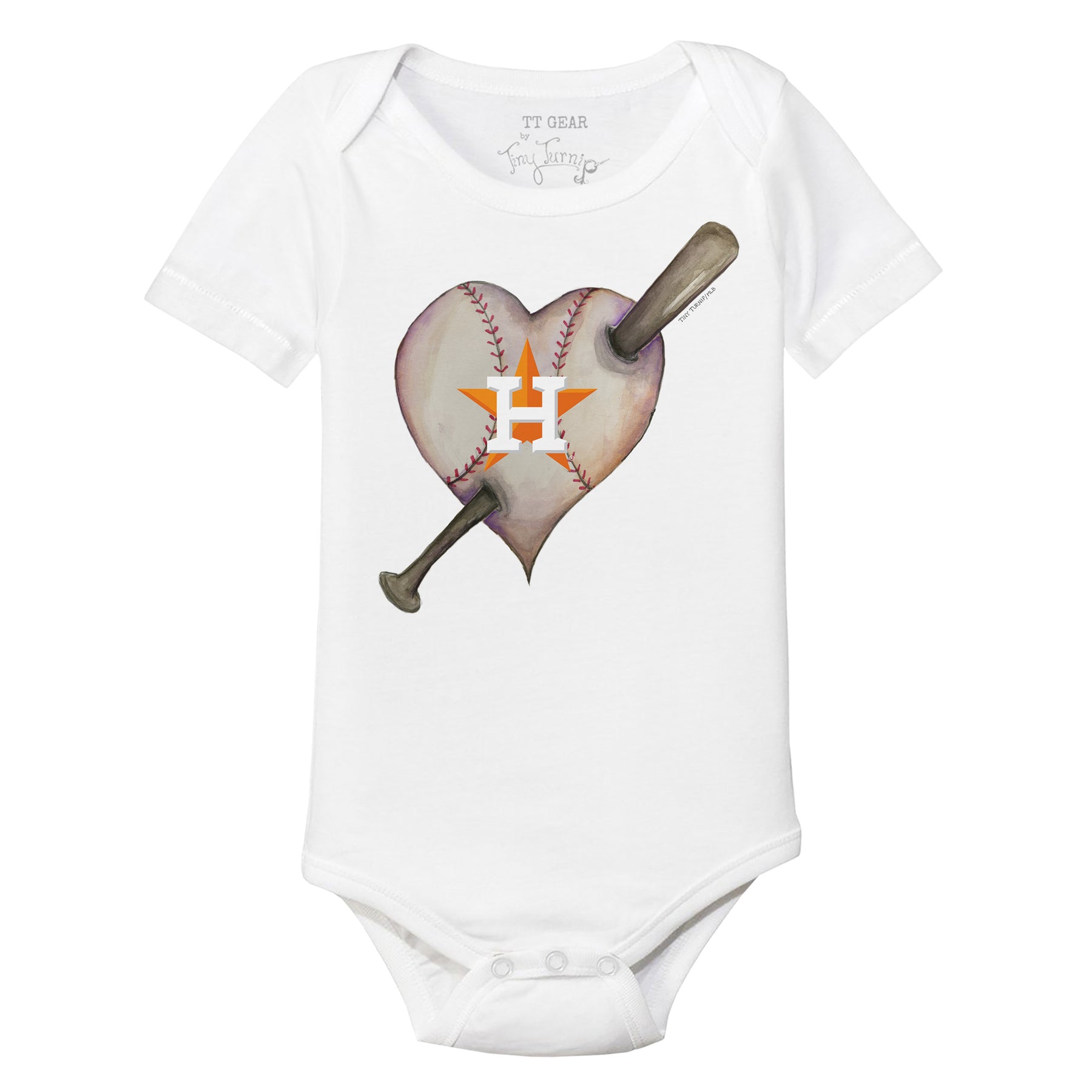 Infant Tiny Turnip Navy Houston Astros Triple Scoop T-Shirt