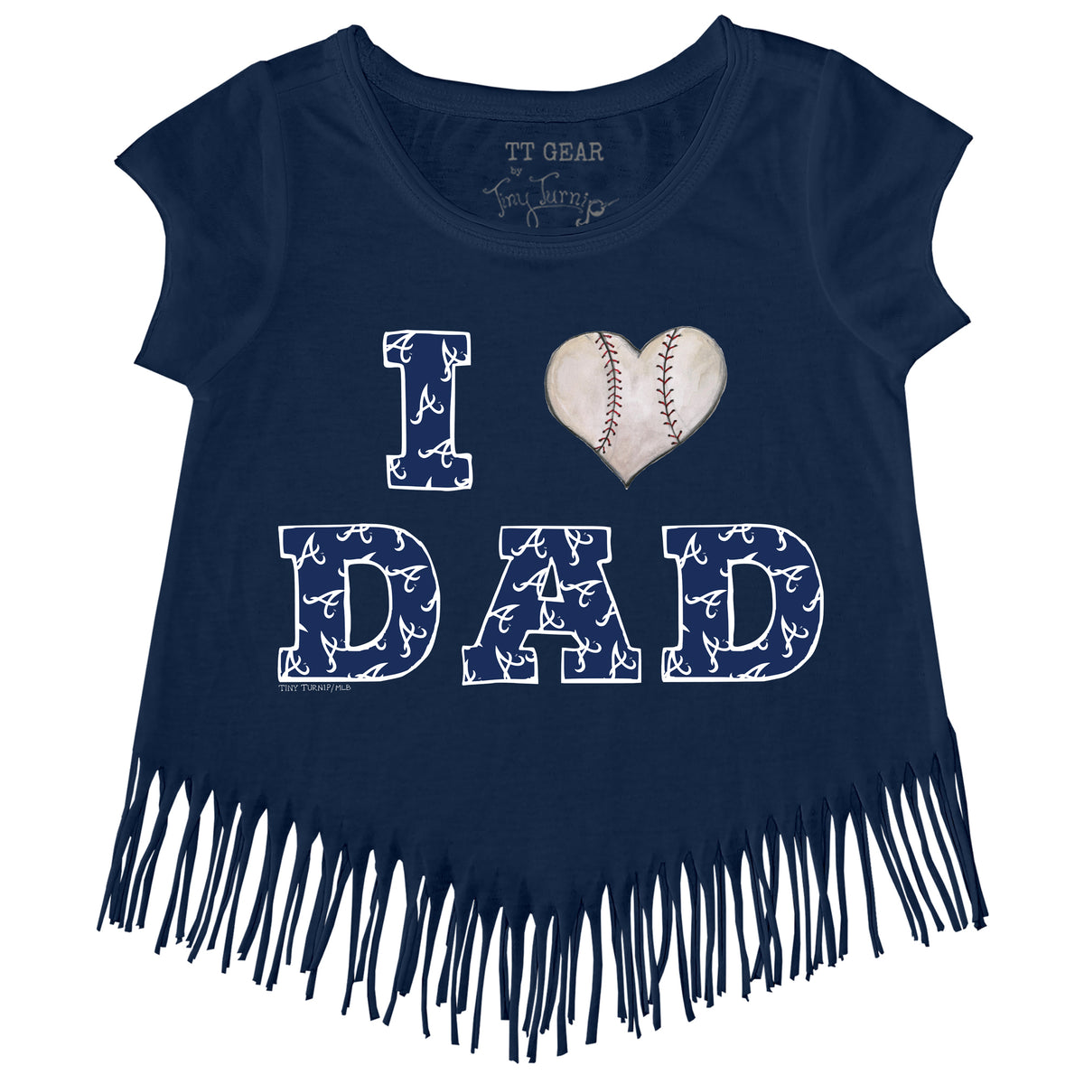 Lids Texas Rangers Tiny Turnip Toddler I Love Dad Fringe T-Shirt