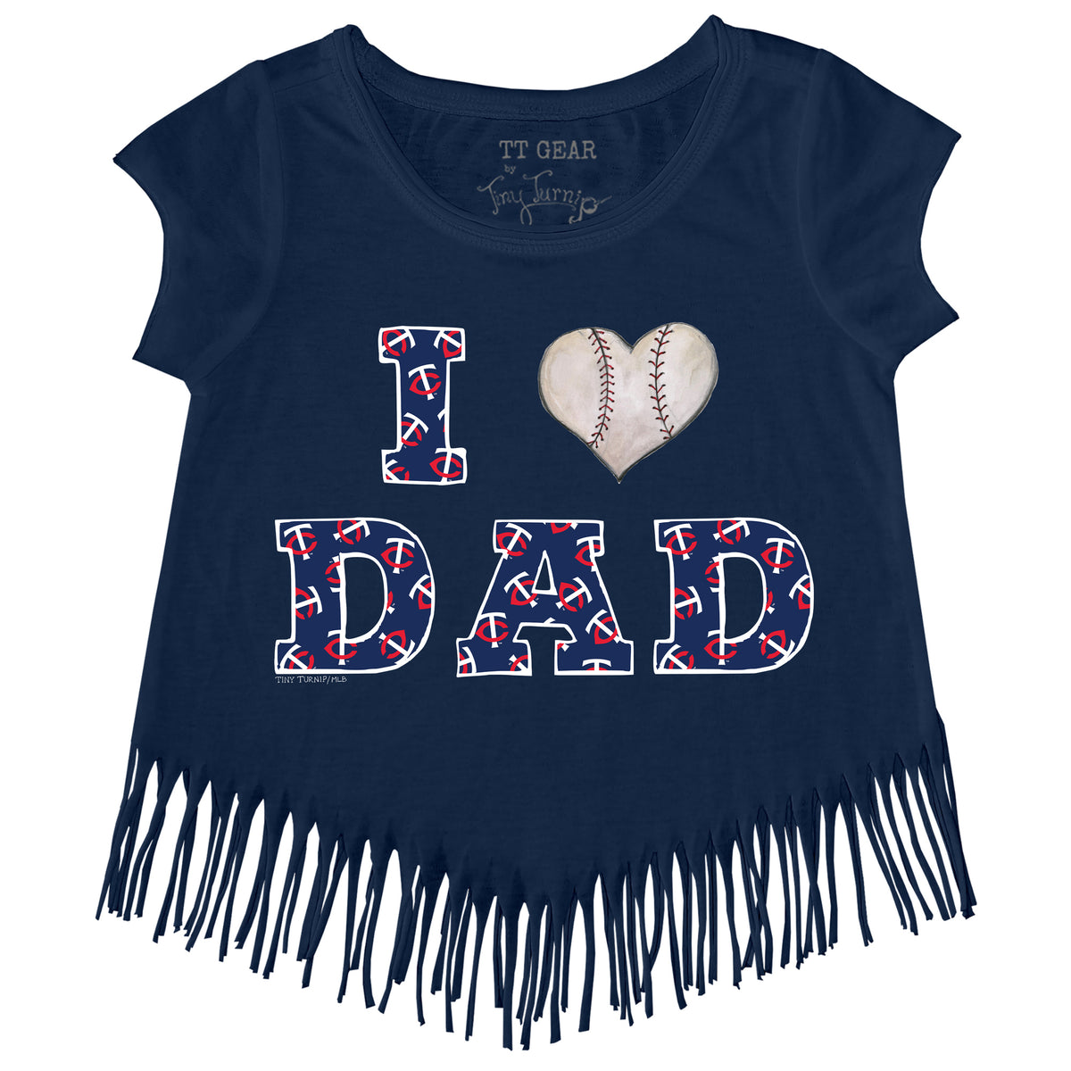 Tiny Turnip San Diego Padres I Love Dad Tee Shirt Women's 3XL / White