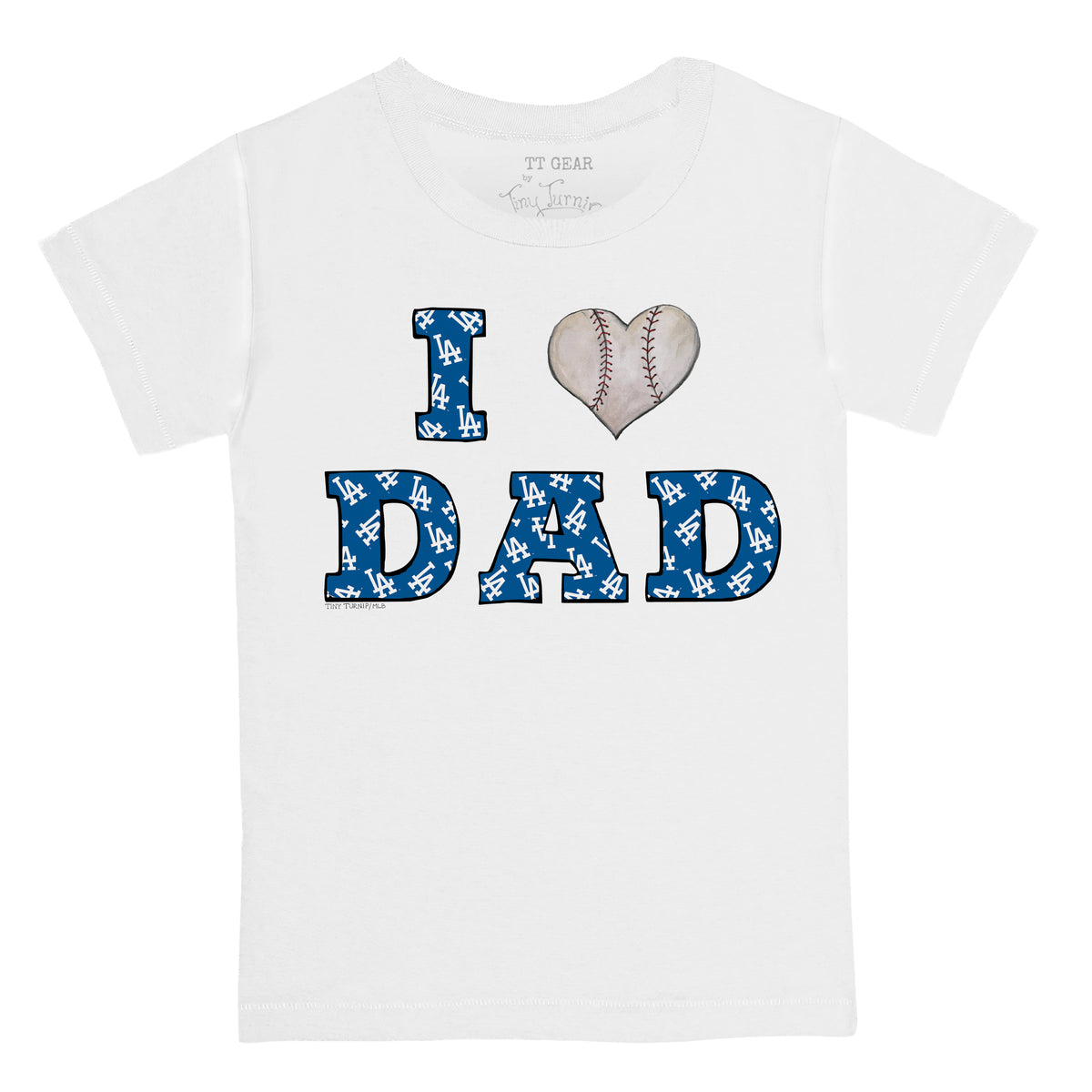 DODGERS FAMILY Baseball Tshirt Daddy Since Dodgers Daddy 