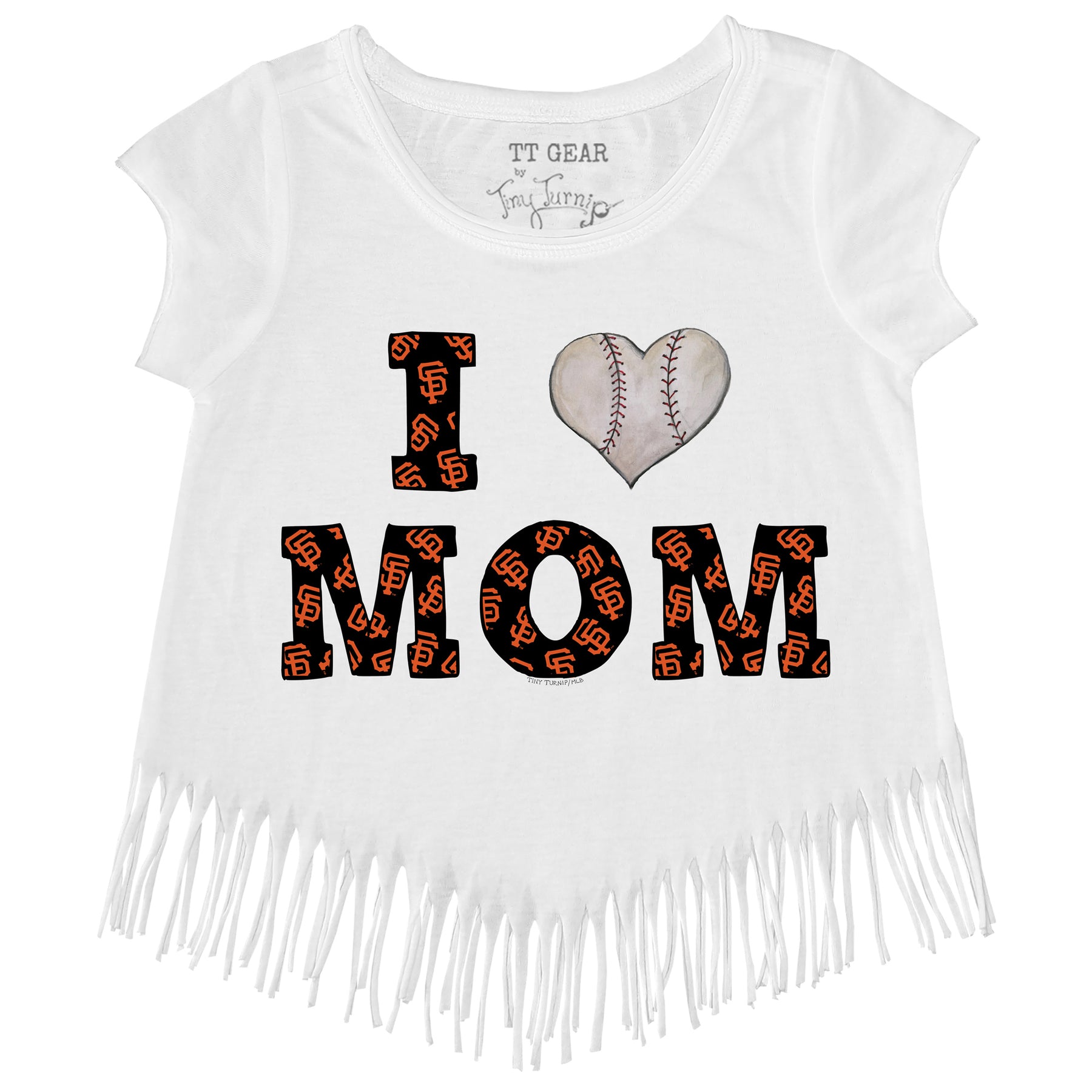 Infant Tiny Turnip Black San Francisco Giants I Love Mom T-Shirt
