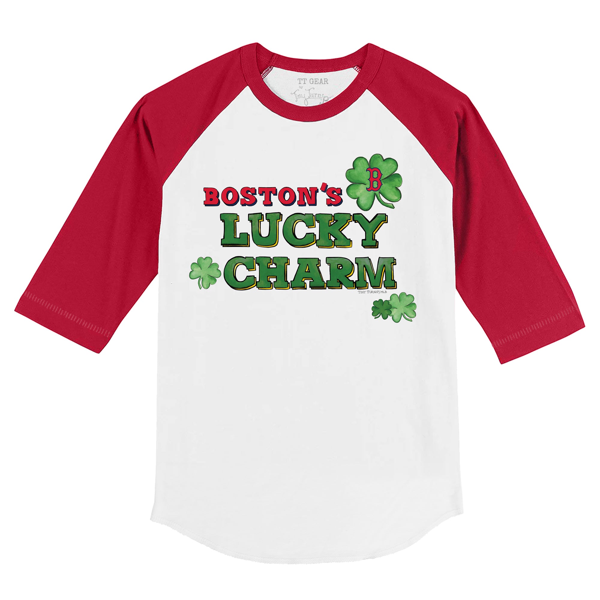 Boston Red Sox Tiny Turnip Infant Baseball Tie T-Shirt - Red