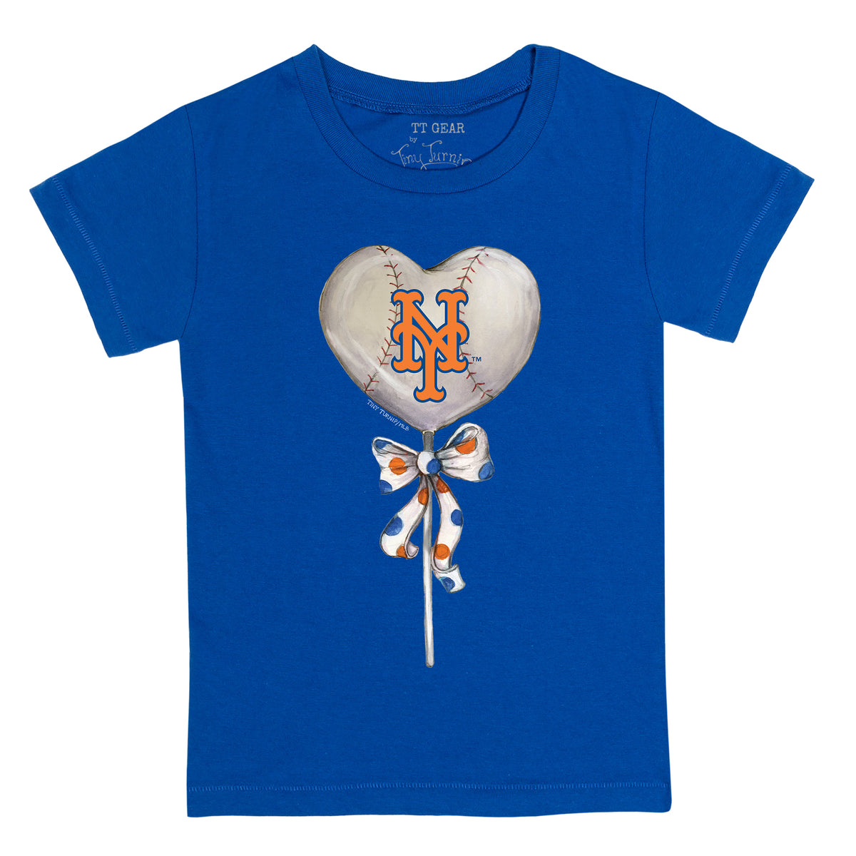New York Yankees Heart Lolly Tee Shirt | Tiny Turnip