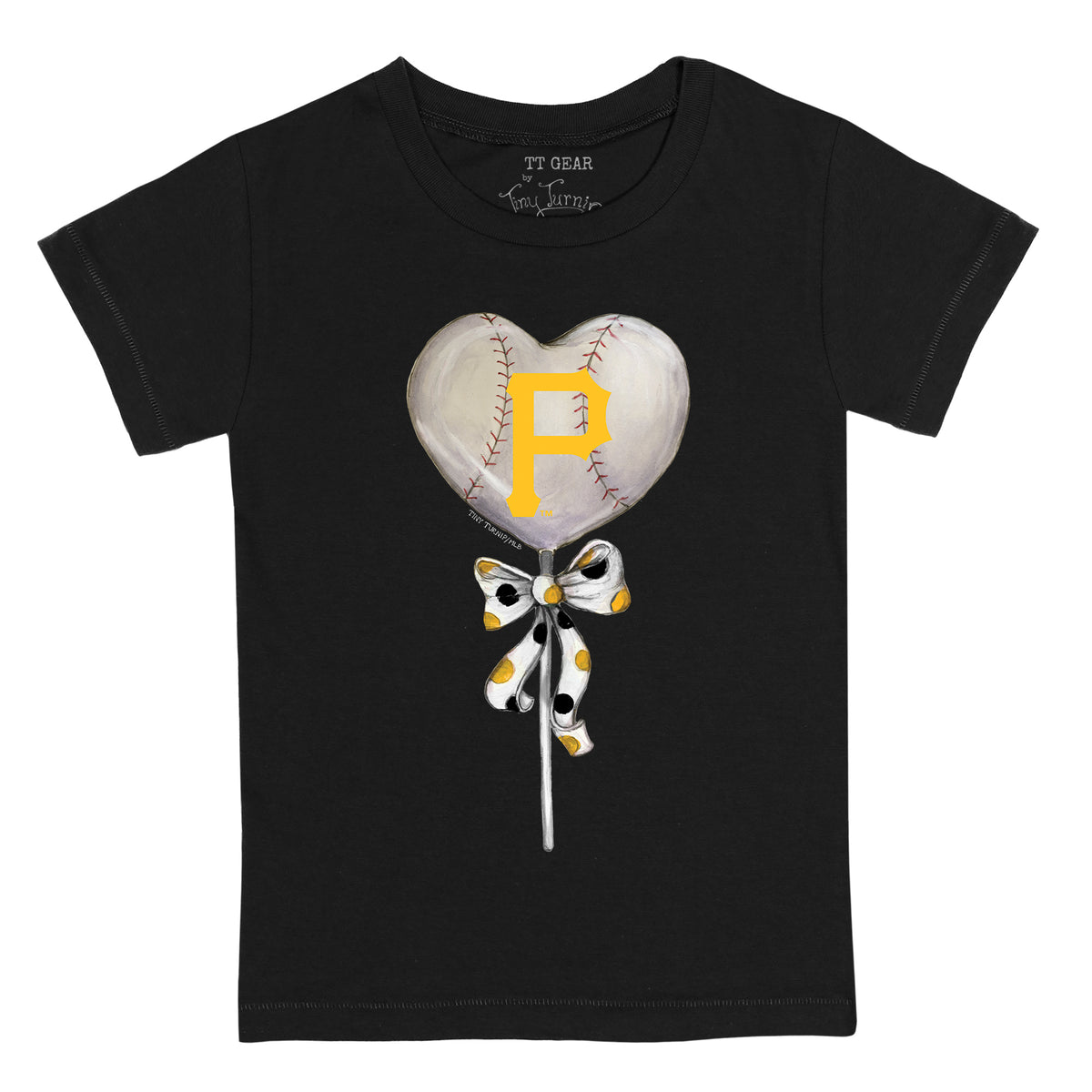 Lids Pittsburgh Pirates Tiny Turnip Youth Heart Lolly T-Shirt - White