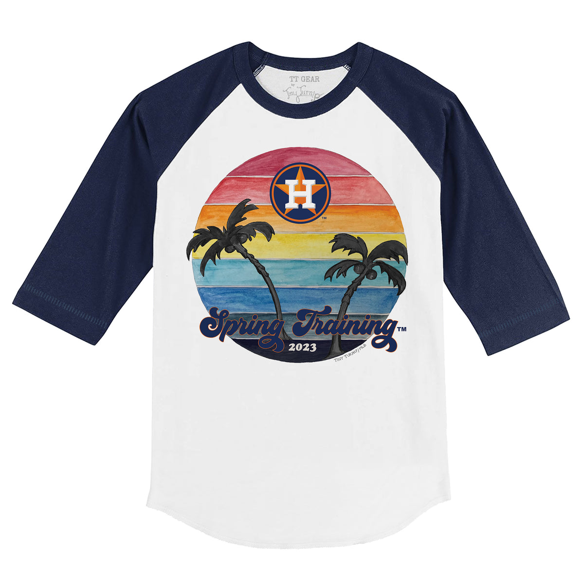 Toddler Tiny Turnip Royal Toronto Blue Jays Baseball Tear T-Shirt