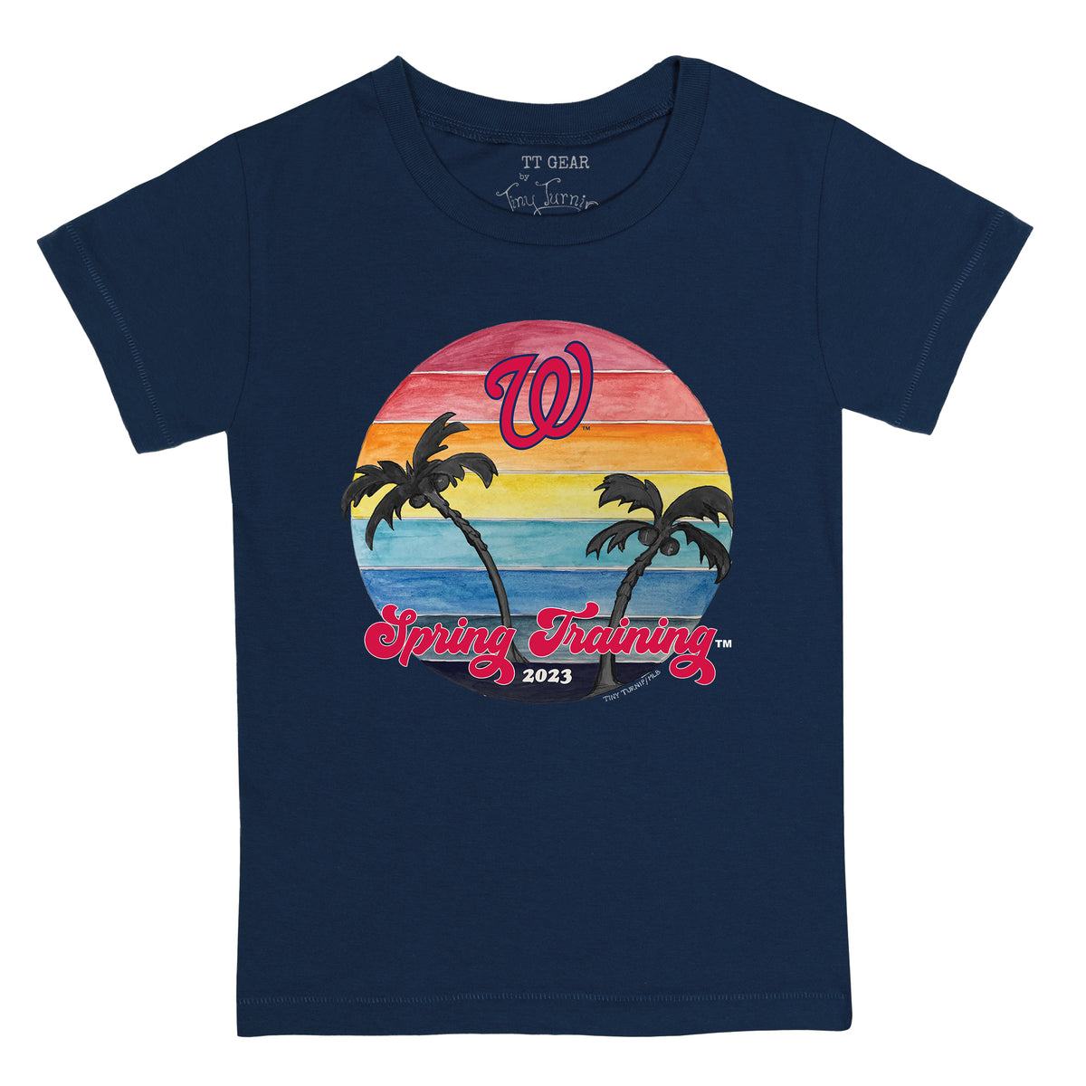 Women's Tiny Turnip White Washington Nationals 2023 Spring Training T-Shirt