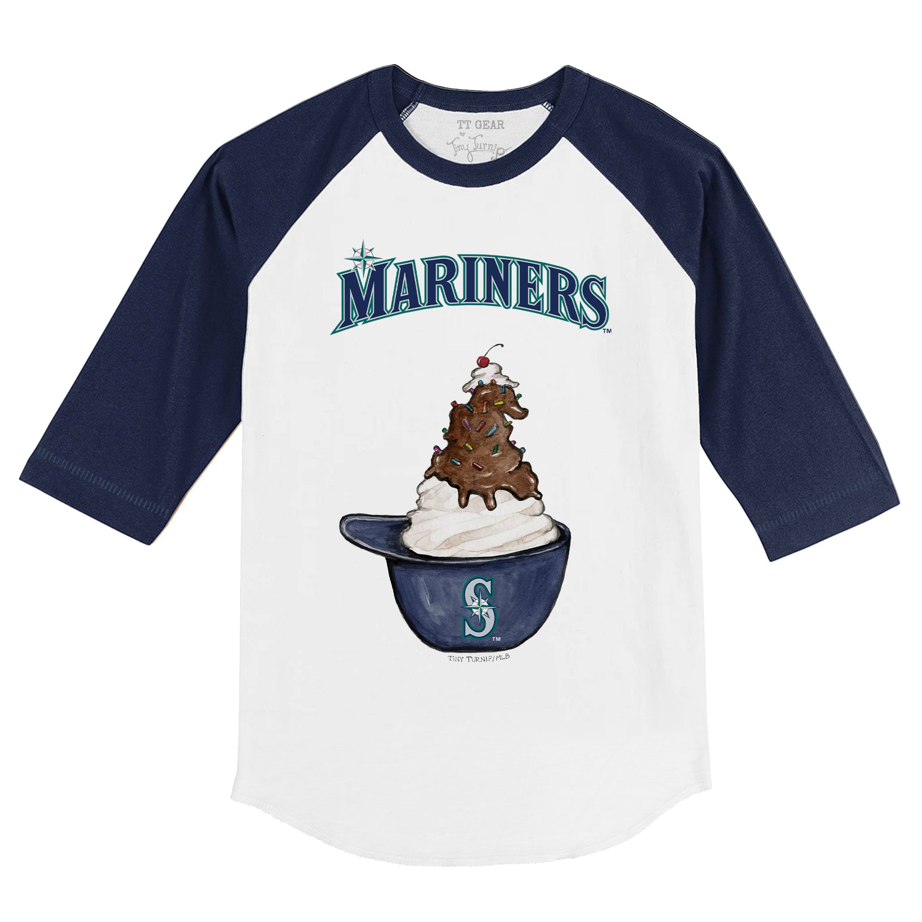 Seattle Mariners Nacho Helmet Short Sleeve Snapper 6M / Navy Blue