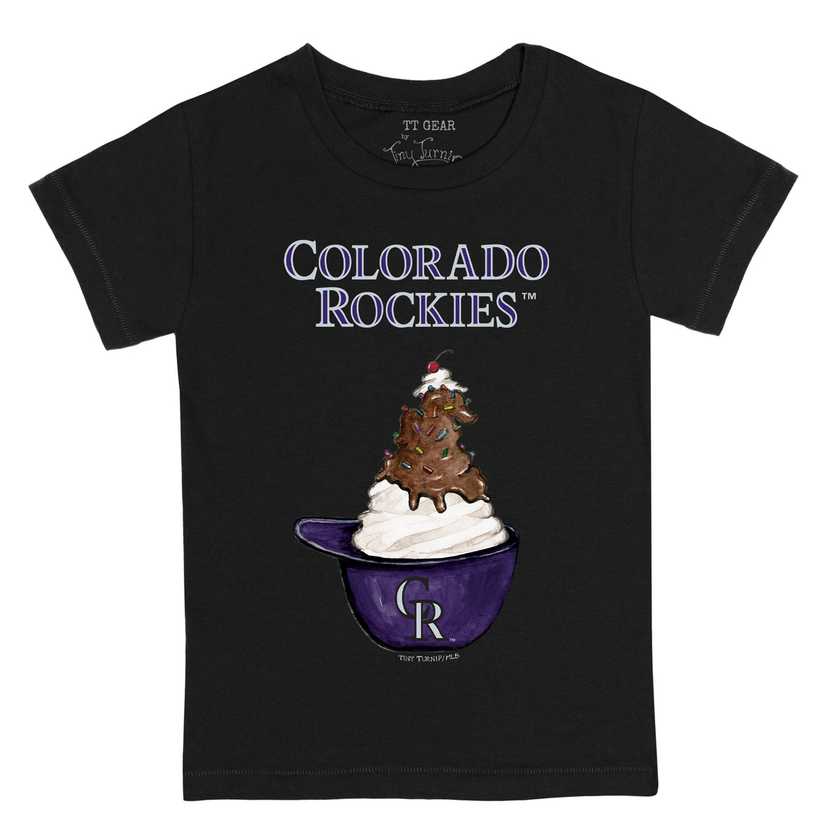 Colorado Rockies Youth Hardball T-Shirt - Cream