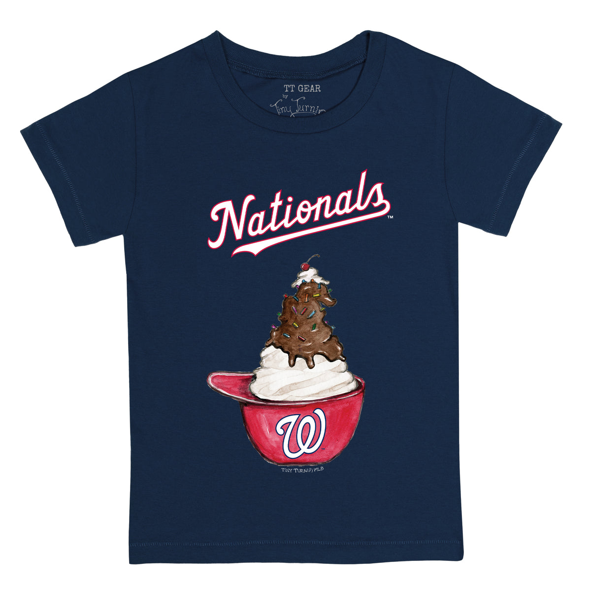 Washington Nationals Youth boys kids Large 12-14 Navy Blue Baseball Jersey  MLB