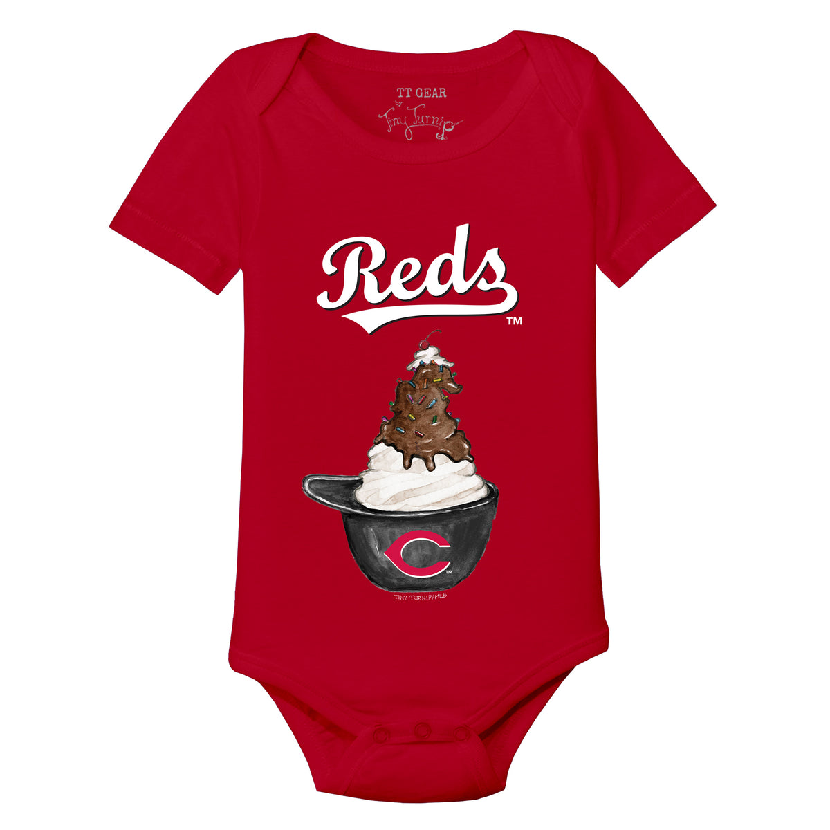 Cincinnati Reds Nacho Helmet Tee Shirt 24M / White