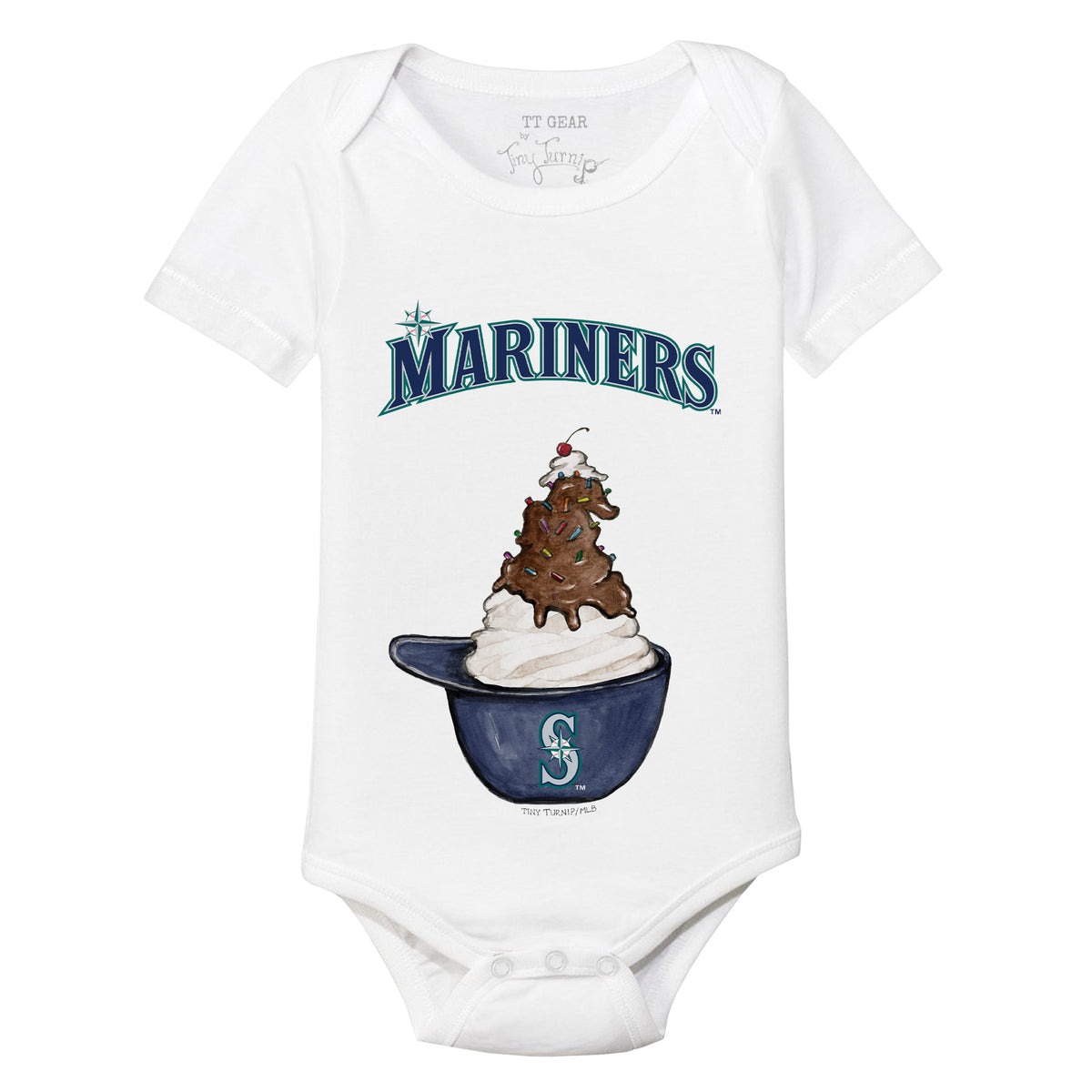 Lids Tampa Bay Rays Tiny Turnip Infant Baseball Cross Bats Bodysuit - Navy