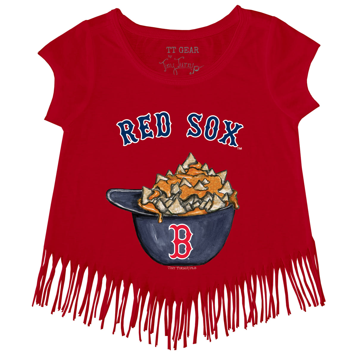 Infant Tiny Turnip Red Boston Sox Sugar Skull Bodysuit