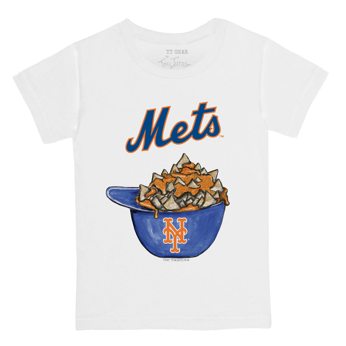 Youth Tiny Turnip White New York Mets Baseball Babes T-Shirt Size: Extra Large