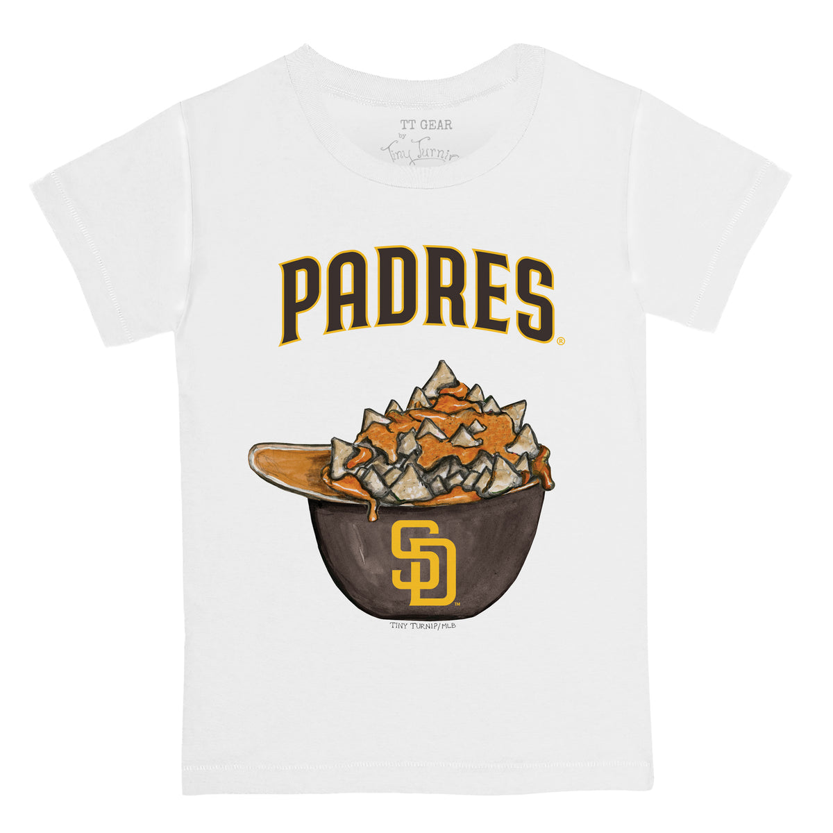 Tiny Turnip San Diego Padres Stega Tee Shirt Women's 3XL / White