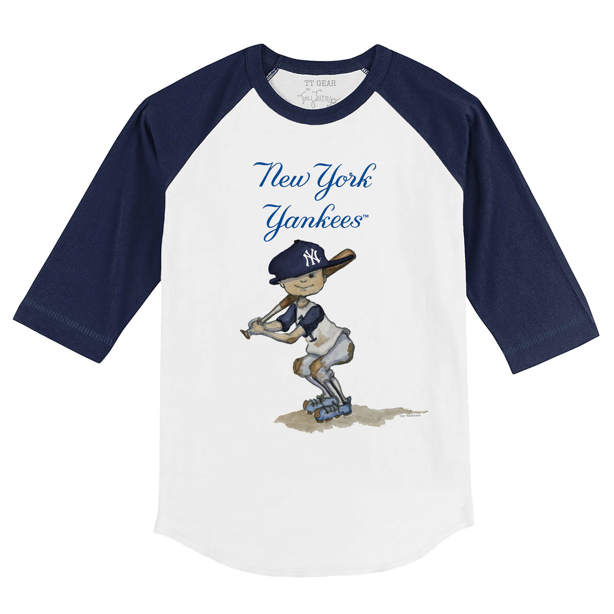 Team Athletics New York Yankees Toddler Size 3T Blue T-Shirt Teddy Bear  Baseball