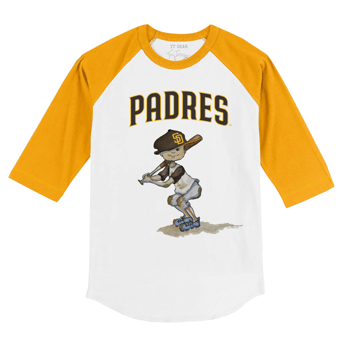 MLB San Diego Padres Girls' Crew Neck T-Shirt - XS