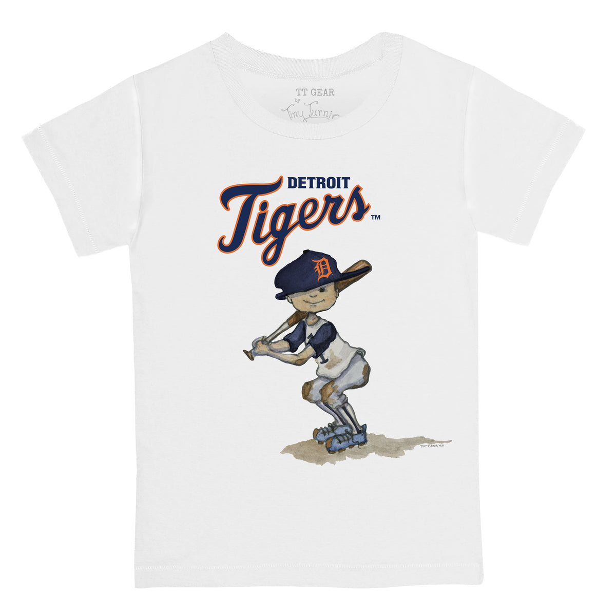 Detroit Tigers Slugger Tee Shirt Youth Medium (8-10) / White