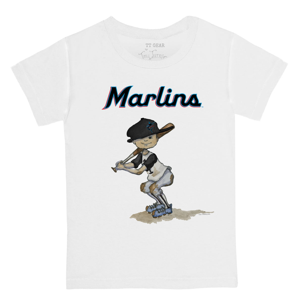 Miami Marlins Babes Tee Shirt 24M / White