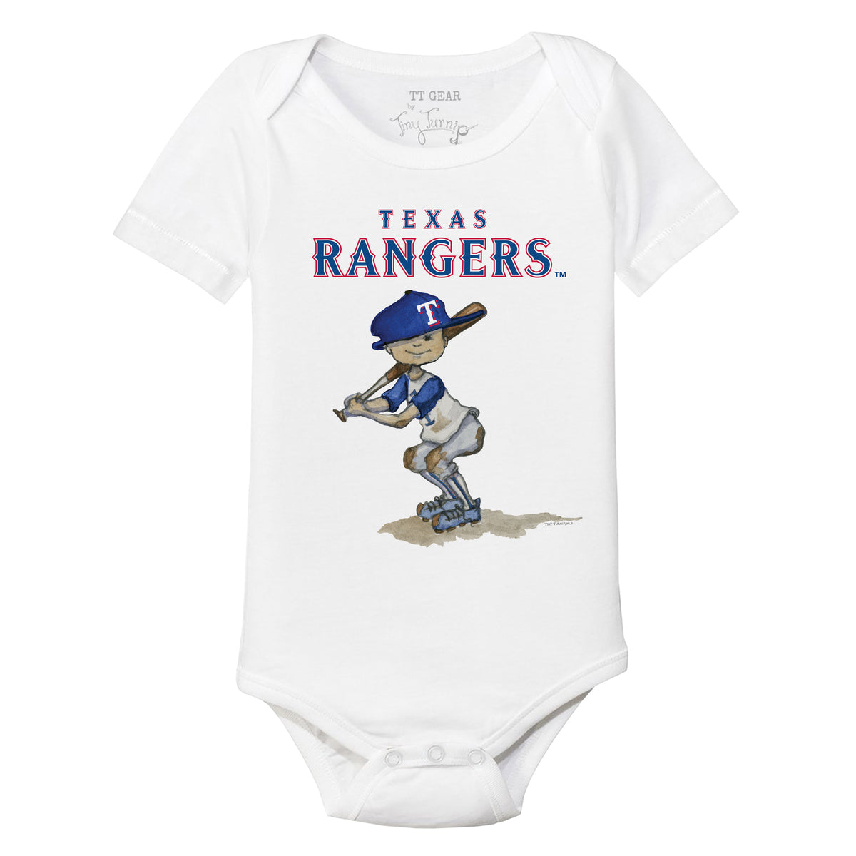 Texas Rangers Girl Teddy Short Sleeve Snapper