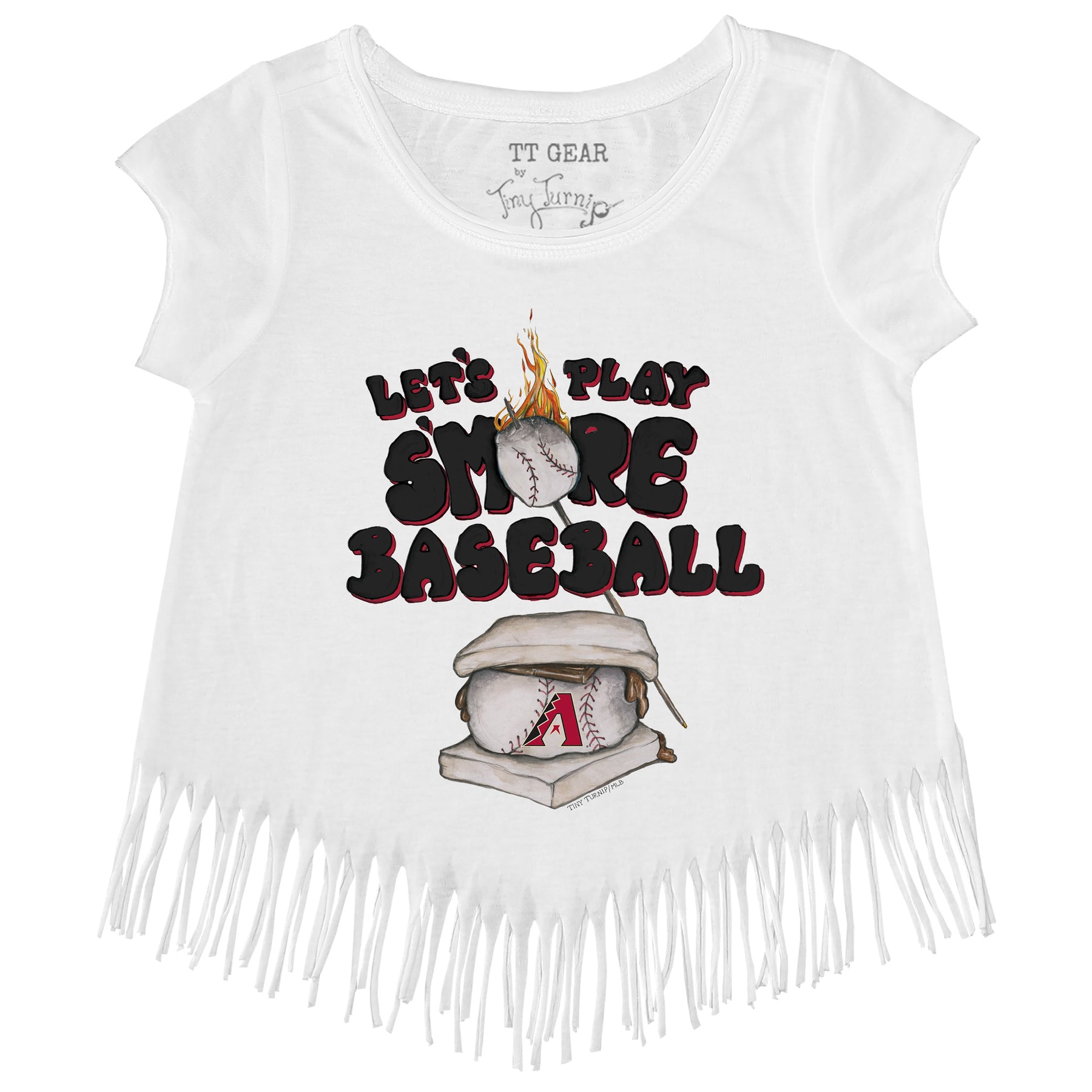 Arizona Diamondbacks Tiny Turnip Girls Toddler State Outline