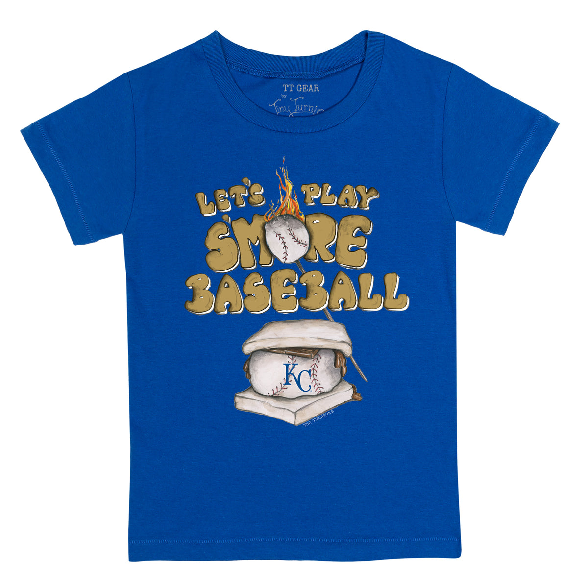 Youth Tiny Turnip Royal Kansas City Royals Teddy Boy T-Shirt Size: Small