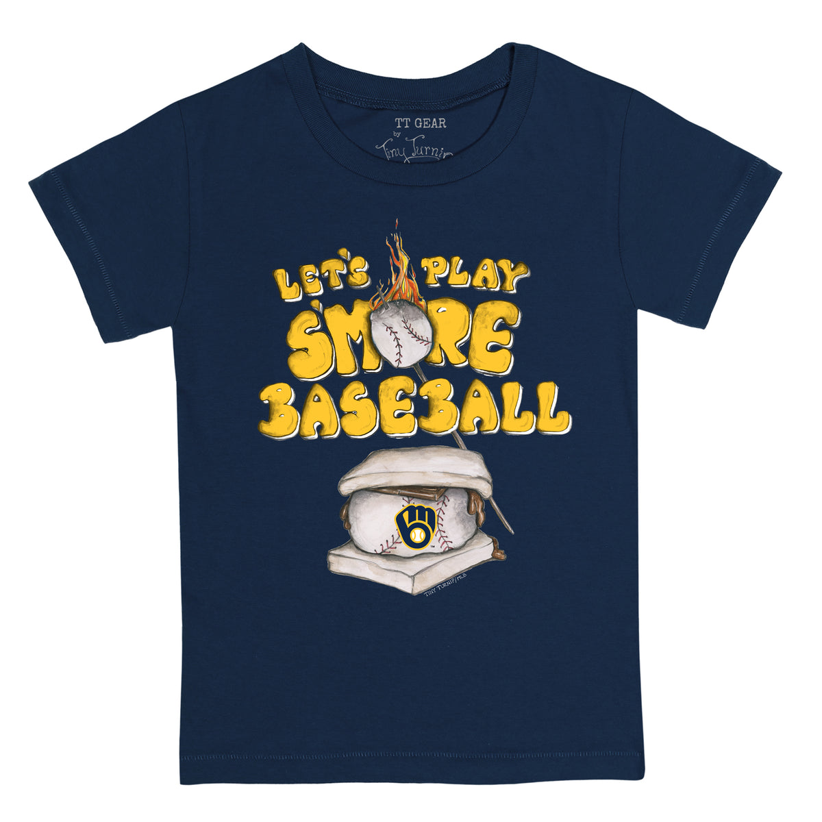 Milwaukee Brewers Let's Play Baseball Together Snoopy MLB Youth T-Shirt 