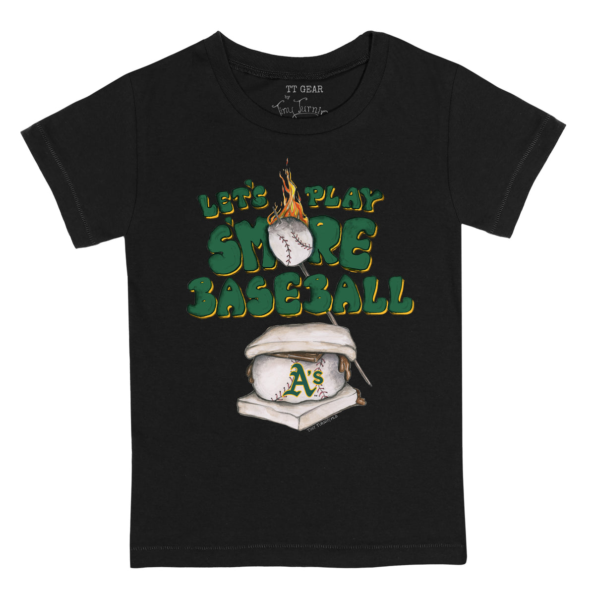 Lids Oakland Athletics Tiny Turnip Women's Sundae Helmet T-Shirt