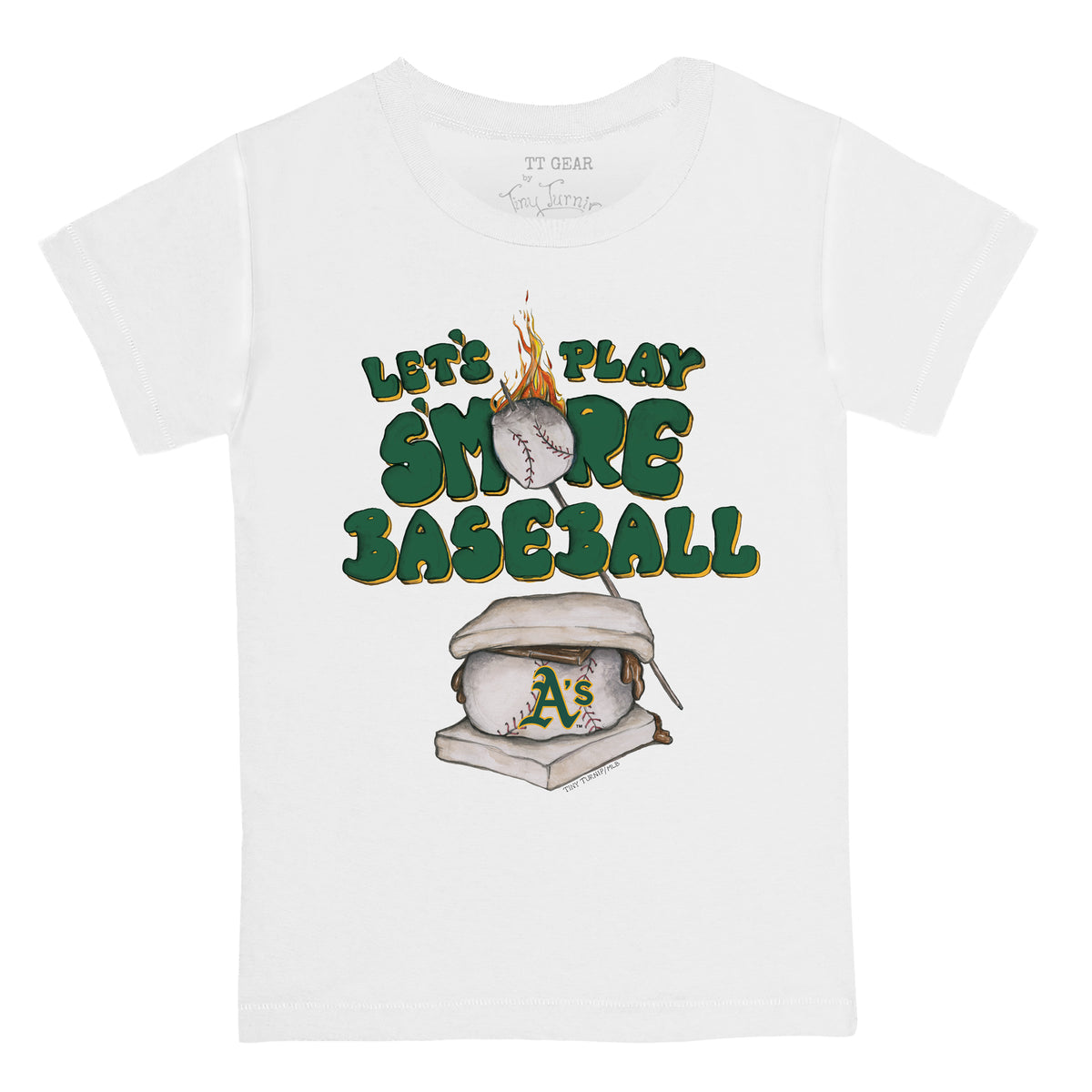 Lids Oakland Athletics Tiny Turnip Toddler Stega T-Shirt - White