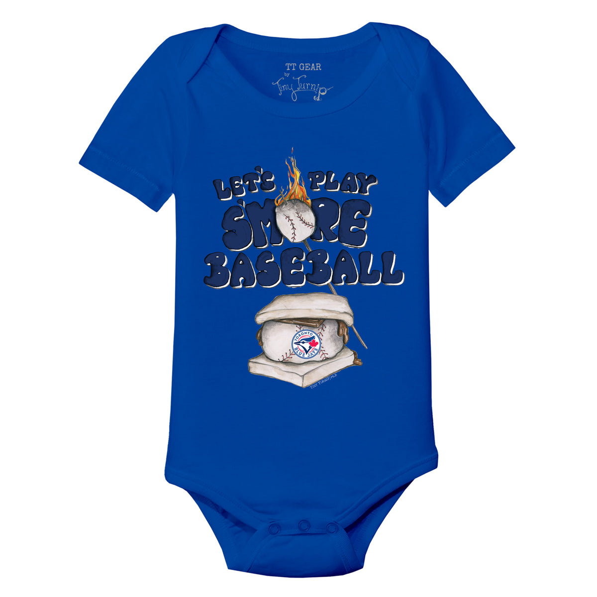 Toronto Blue Jays Tiny Turnip Infant Astronaut Bodysuit - Royal