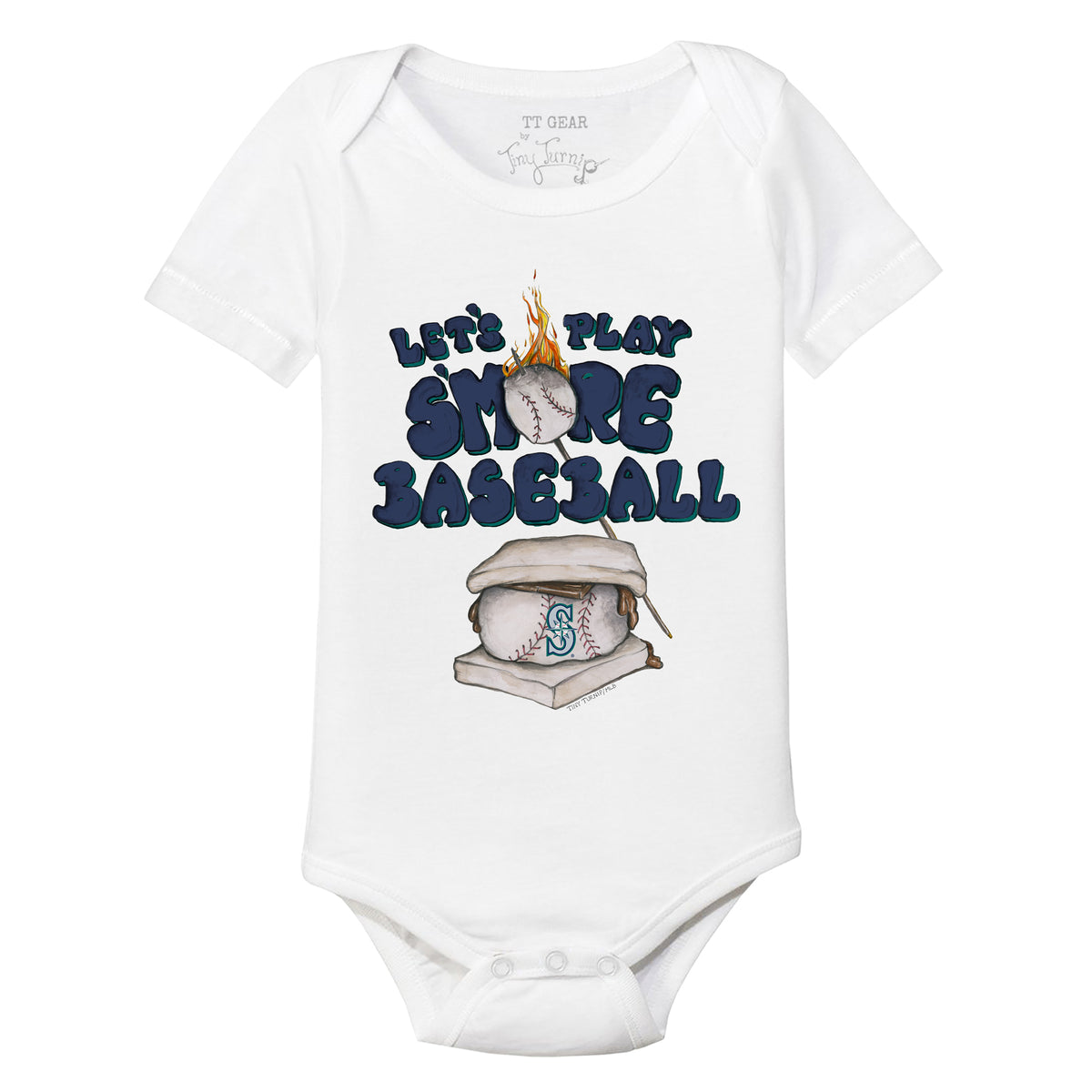 Lids Tampa Bay Rays Tiny Turnip Infant Baseball Cross Bats Bodysuit - Navy